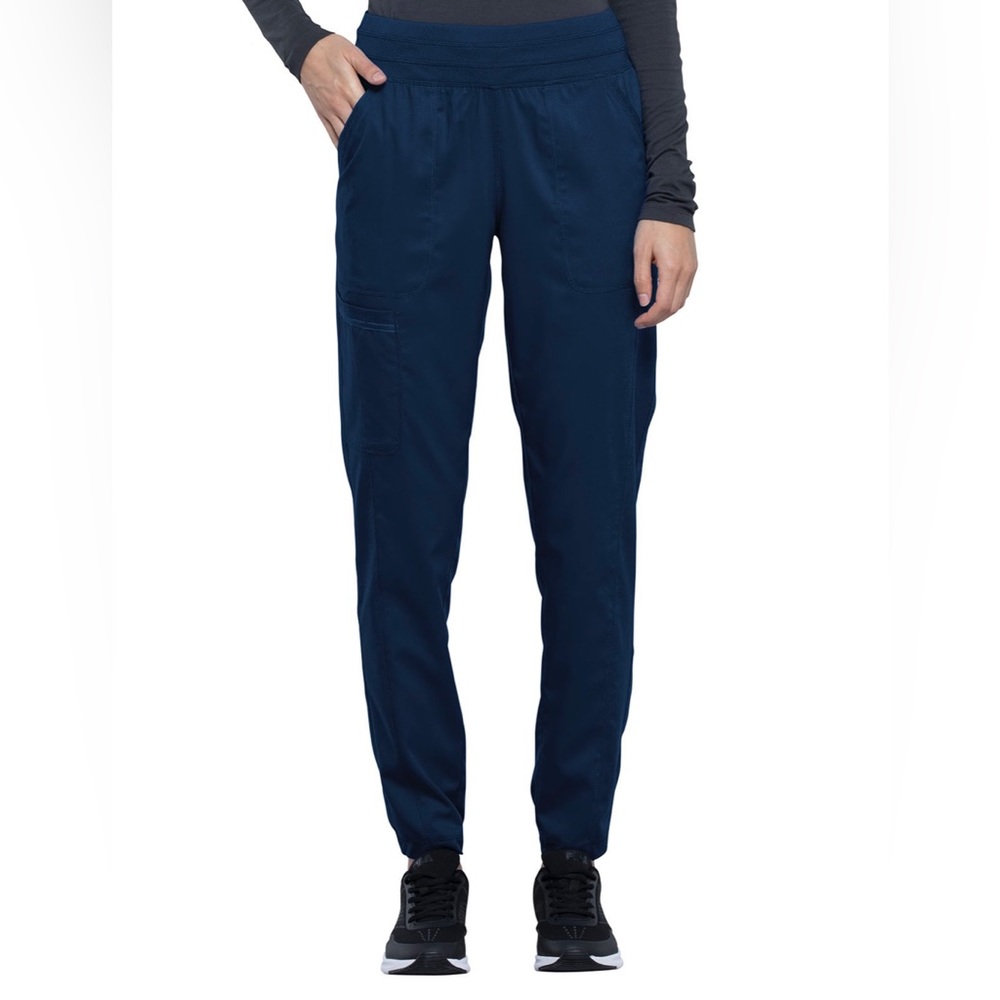 Cherokee Revolution Women's Natural Rise Tapered Leg Jogger Pant WW011- Navy